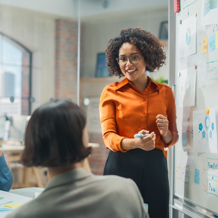 Photo of expert doing presentation