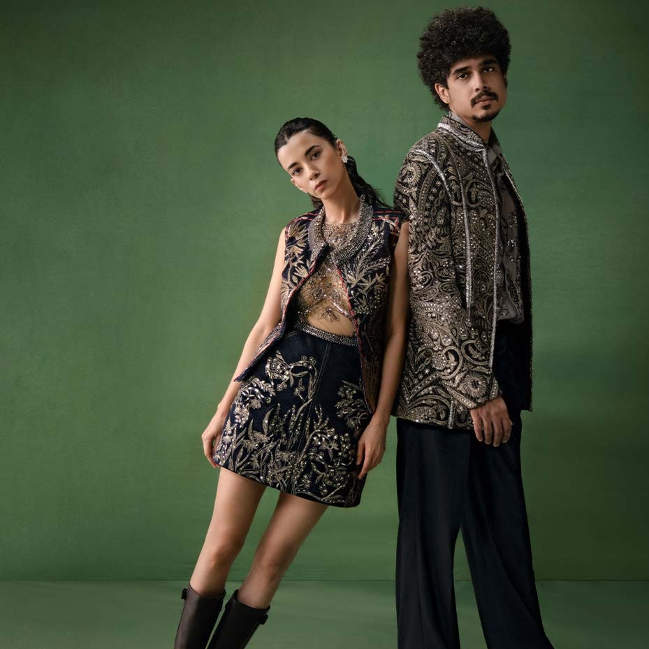 Madboy Mink’s dynamic duo, Saba Azad and Imaad Shah, redefine festive style