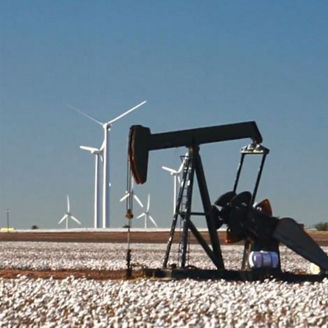 Wind mills on a wind farm