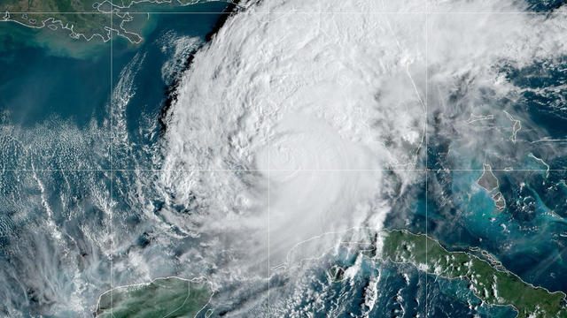 Hurricane Milton is seen in the Gulf of Mexico in a satellite image captured at 9:20 a.m. EDT, Oct. 9, 2024. 