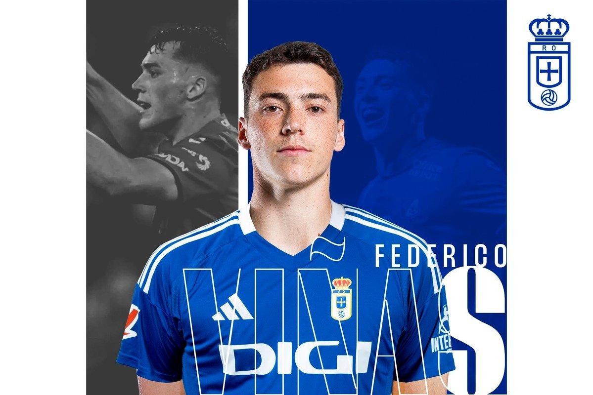 El Real Oviedo anunció este miércoles la incorporación de Federico Viñas, que llega al conjunto carbayón en calidad de cedido procedente de León.