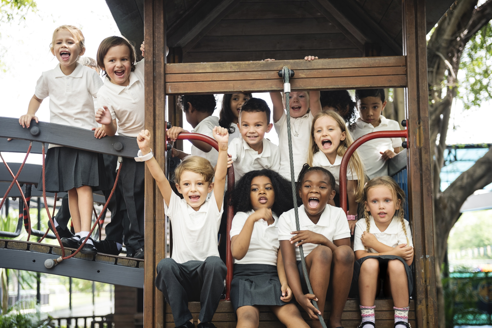 children in playground