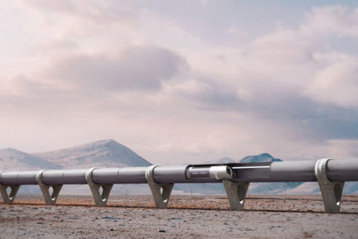 El sistema de transporte hipers�nico Hyperloop que proyecta Zeleros.