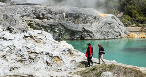 Paisaje de naturaleza salvaje en Nueva Zelanda.