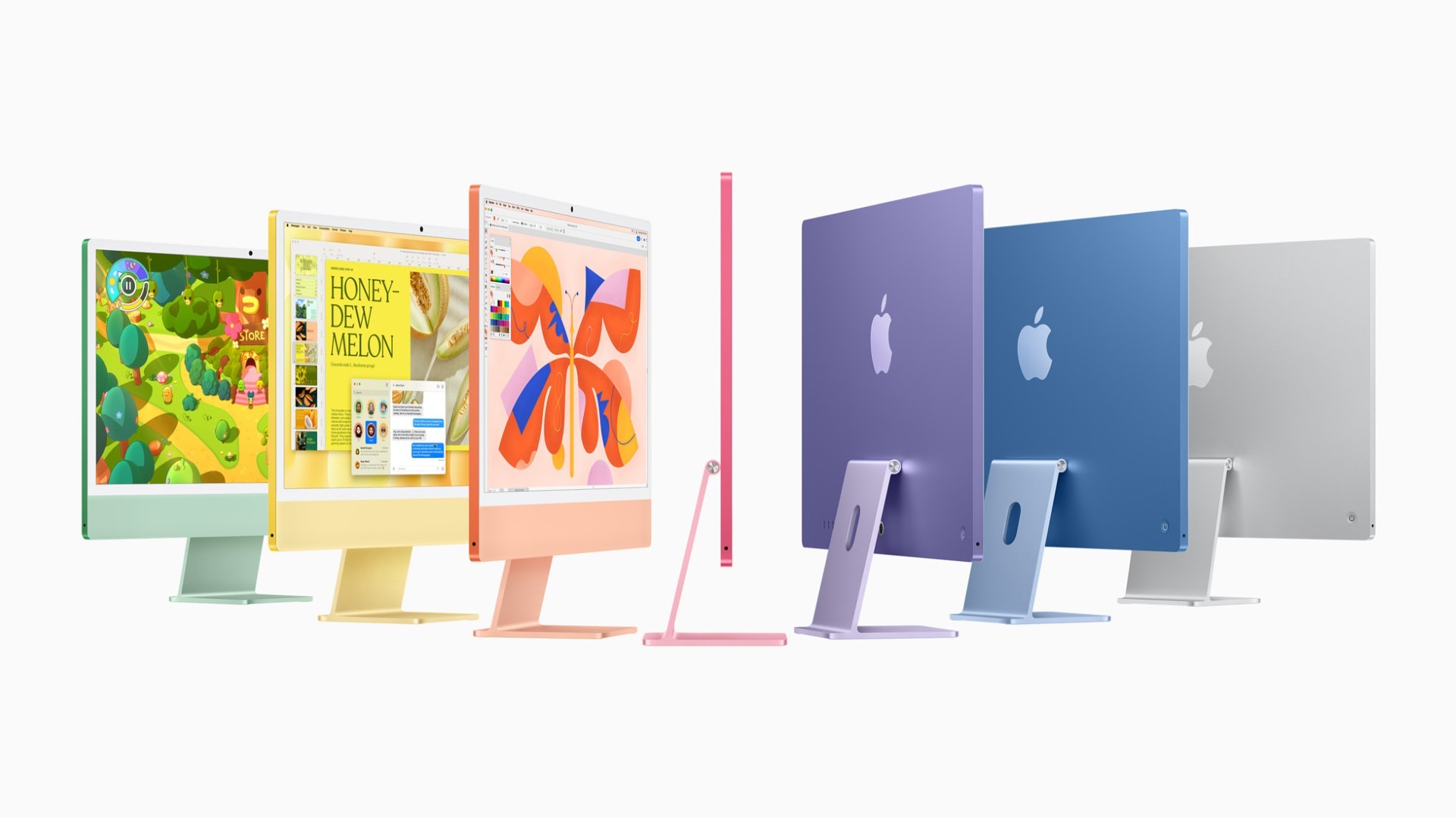 Nueva colecci�n, muy colorida, de iMac.