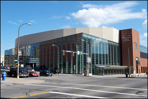 A photo of arena: Blue Cross Arena at the War Memorial