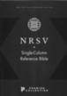 NRSV Single-Column Reference Bible, Comfort Print--premium goatskin leather, black, Premier Collection