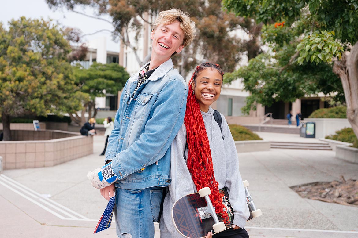 UCSB students smiling