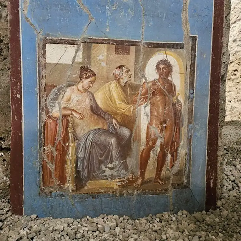 Descubren una nueva casa en Pompeya con maravillosos frescos mitológicos 