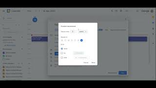 How to create a repeat event every two weeks in Google Calendar