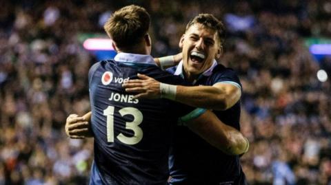 Tom Jordan enjoyed a good Scotland debut against Fiji