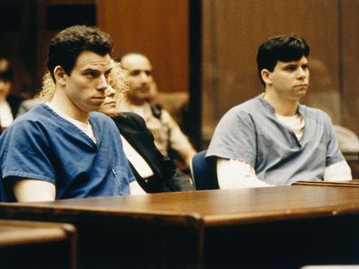 Lyle and Erik Menendez during their trial in Los Angeles, 1994