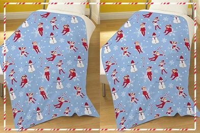 9PR: Elf on the Shelf Snowflake Coral Fleece Blanket