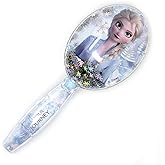 Frozen II Girls Snowflake Confetti One Hair Brush, Silver - Ages 3+