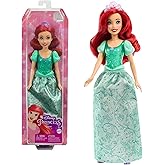 Mattel Disney Princess Toys, Ariel Fashion Doll, Sparkling Look with Red Hair, Blue Eyes & Tiara Accessory, Inspired by The L