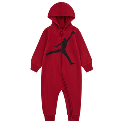 Boys' Infant - Jordan HBR Jumpman Hooded Coverall - Gym Red/White