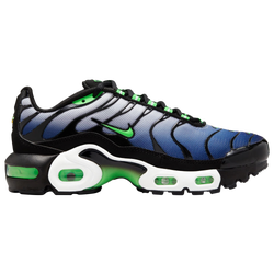 Boys' Grade School - Nike Air Max Plus Remaster - Black/Deep Royal/Scream Green