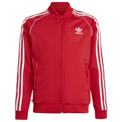 Boys' Grade School - adidas Originals Adicolor Superstar Track Jacket - Better Scarlet/White