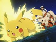 Pikachu usando impactrueno.