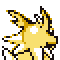 Imagen posterior de Jolteon en la primera generación