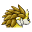 Imagen posterior de Sandslash en la tercera generación