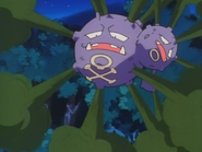 Weezing de James usando polución.