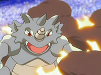 ...que afecta a los contrincantes y a su aliado, Rhydon.