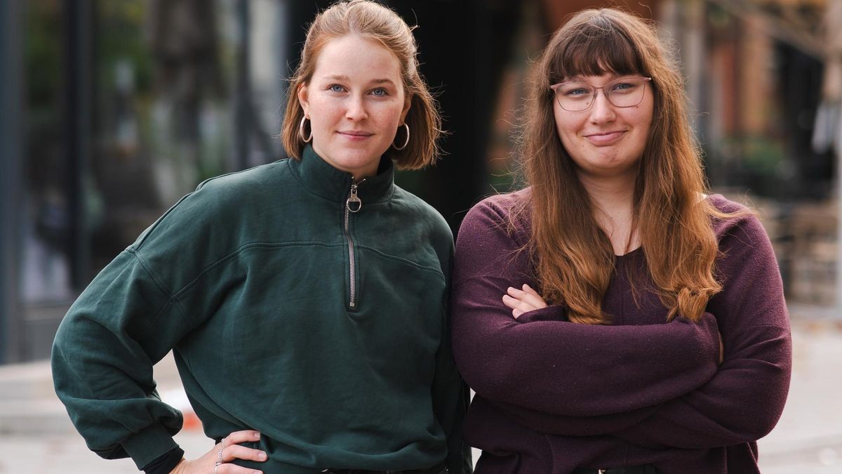 Vivianne Schwedersky (li.) und Laura Alderath sind von ihren Ämtern als Vorsitzende der Grünen Jugend NRW zurückgetreten.