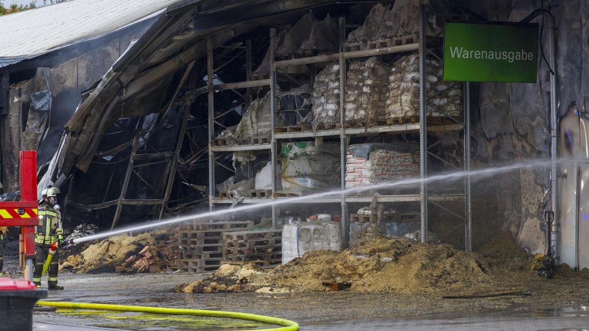 Gewerbebrand in Hünxe-Drevenack