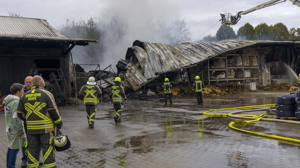 Gewerbebrand in Hünxe-Drevenack