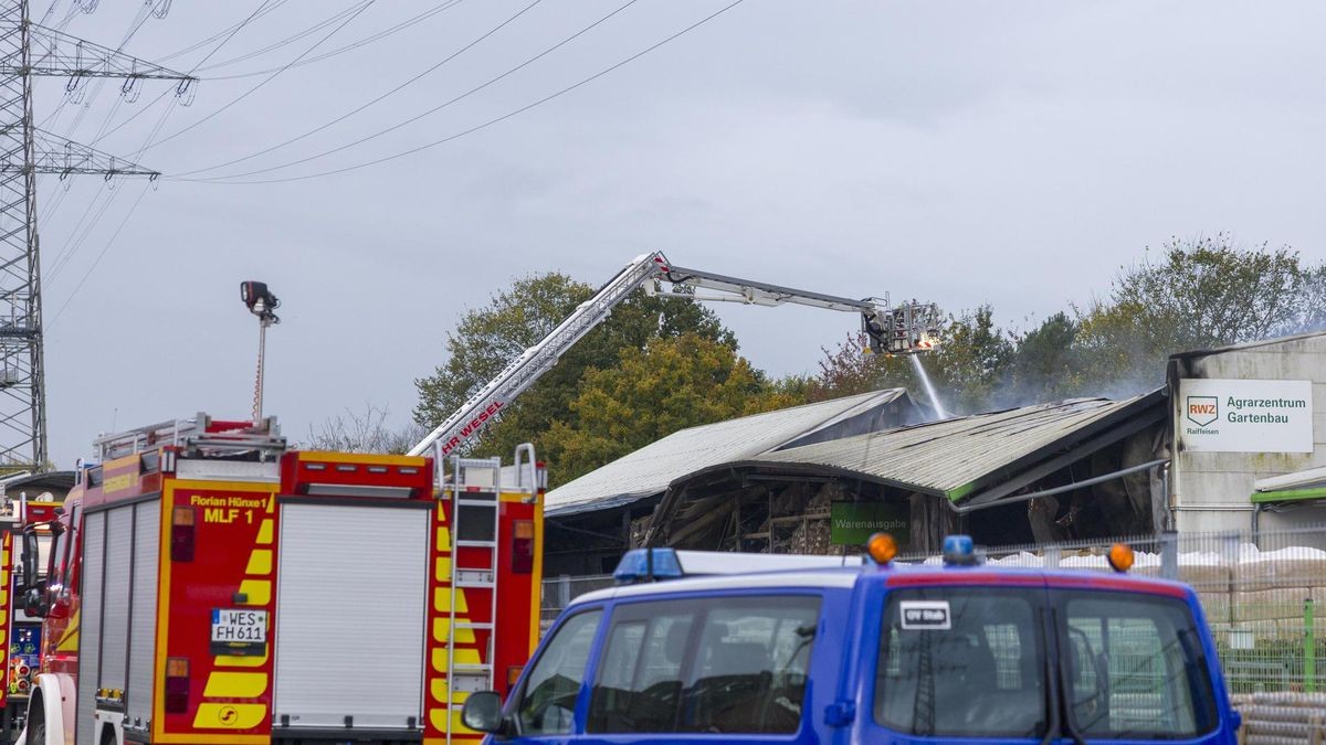 Gewerbebrand in Hünxe-Drevenack