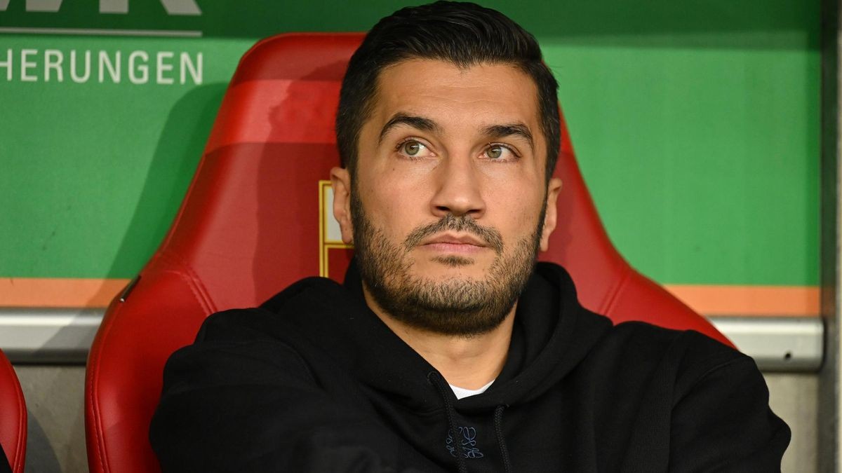 AUGSBURG, GERMANY - OCTOBER 26: Nuri Sahin, Head Coach of Borussia Dortmund, looks on prior to the Bundesliga match between FC Augsburg and Borussia Dortmund at WWK-Arena on October 26, 2024 in Augsburg, Germany. (Photo by Sebastian Widmann/Getty Images)