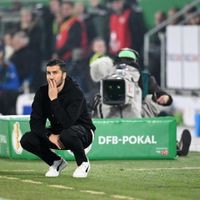 Nuri Sahin, BVB-Trainer, in Wolfsburg. 