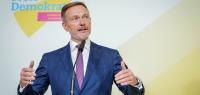 Finanzminister Christian Lindner (FDP) nach dem Treffen seiner Fraktion mit Wirtschaftsverbänden