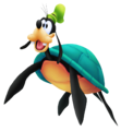 Goofy as a sea turtle.