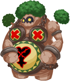 The Titan' (タイタン, Taitan?) Heartless that was introduced in a Missing Ache Boost and Clover Earring cross campaign in April 2018.