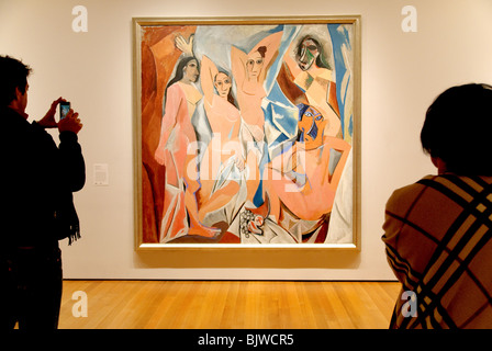 Les Demoiselles d Avignon die jungen Damen von Avignon von Pablo Picasso 1907 MOMA Museum of Modern Art New York City Stockfoto