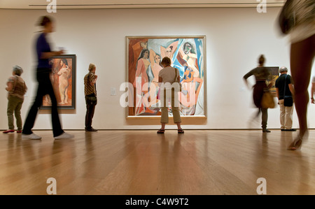 Les Demoiselles d Avignon, die jungen Damen von Avignon, 1907, von Pablo Picasso, MOMA, Museum of Modern Art in New York City Stockfoto