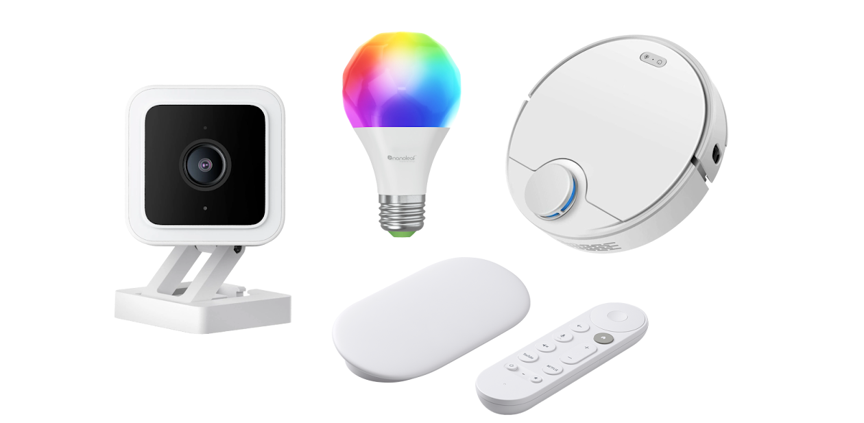 Collage of multiple google home products