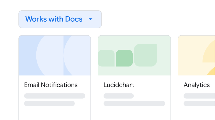 Integrationer med andra Workspace-appar i Dokument