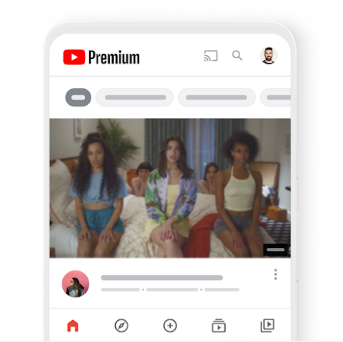 Contenido de video que se reproduce en YouTube Premium