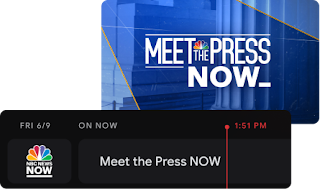 Recuadro de Meet the Press NOW