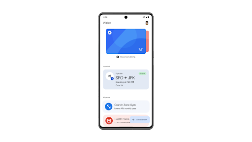 Thêm một vé tập thể hình vào Google Wallet bằng ảnh mã vạch trên điện thoại Android.