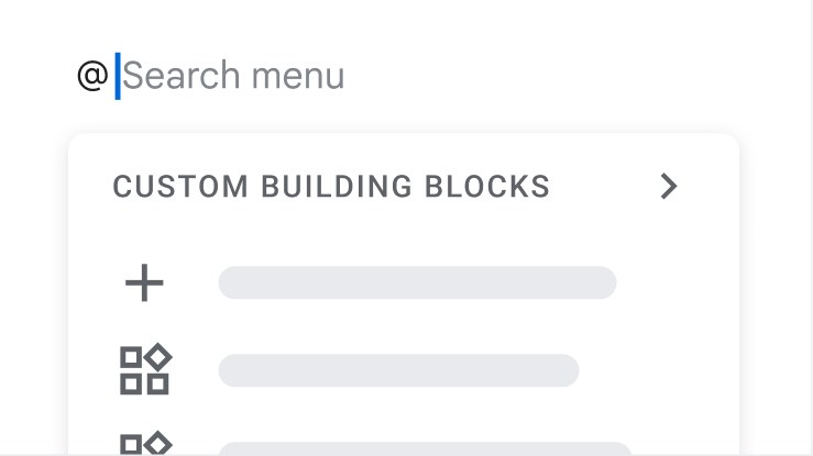 Återanvända ett innehållsblock i Dokument. 