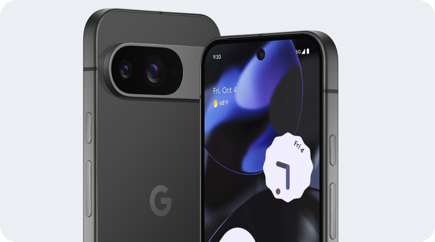 Google Pixel 9 Pro and Pixel 9 Pro XL phones.