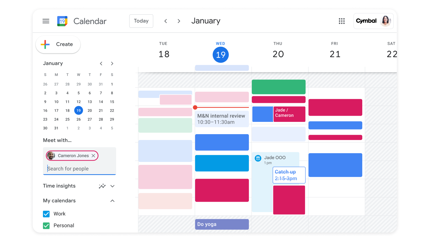 Mit Google Kalender können Teams und Organisationen ganz einfach Termine planen und Räume buchen.