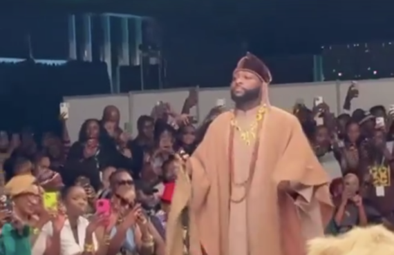 VIDEO: Davido walks runway at Lagos Fashion Week