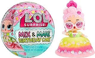 LOL Surprise Mix & Make Birthday Cake Tots with Collectible Doll, DIY Cake Dress, Cake Making and Decorating, Ingredients ...