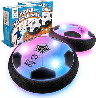 Let Loose Moose Hover Soccer Ball, Set of 2 LED Soccer Ball Toys, Gifts for 8 Year Old Boys, Toys for 7 Year Old Boys, Bir...