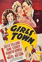 Edith Fellows, Kenneth Howell, June Storey, and Alice White in Girls' Town (1942)